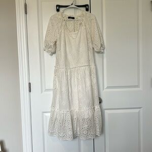 O. P. T. White eyelet dress.  Preloved condition.